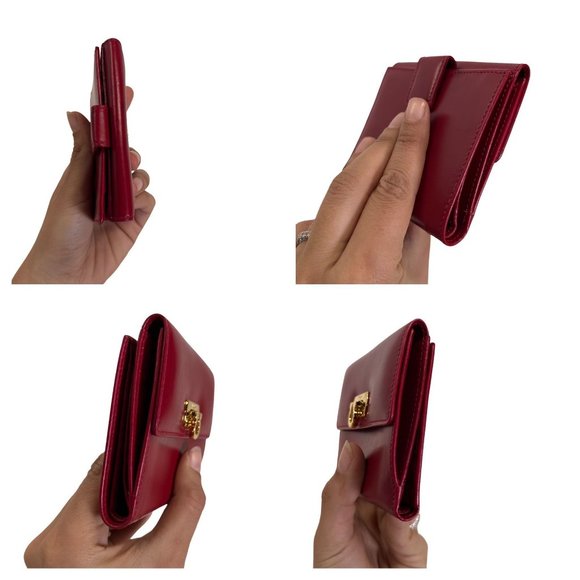 Authentic Salvatore Ferragamo Wallet Gancini Bifold Leather Vintage - Picture 7 of 12